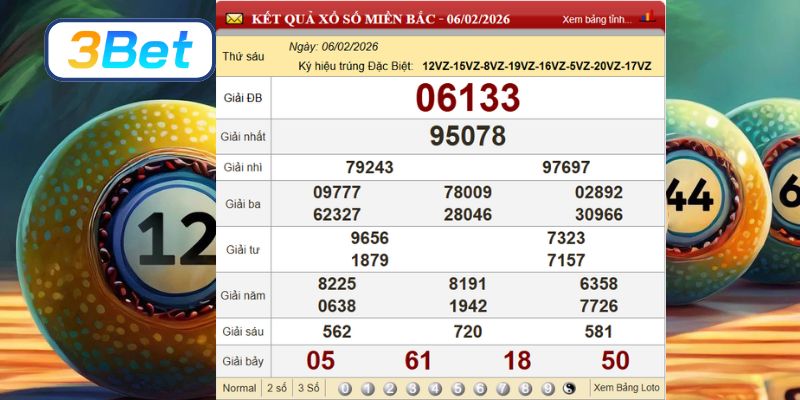 Cùng 3BET phân tích và soi cầu XSMB ngày 13/02/2026
