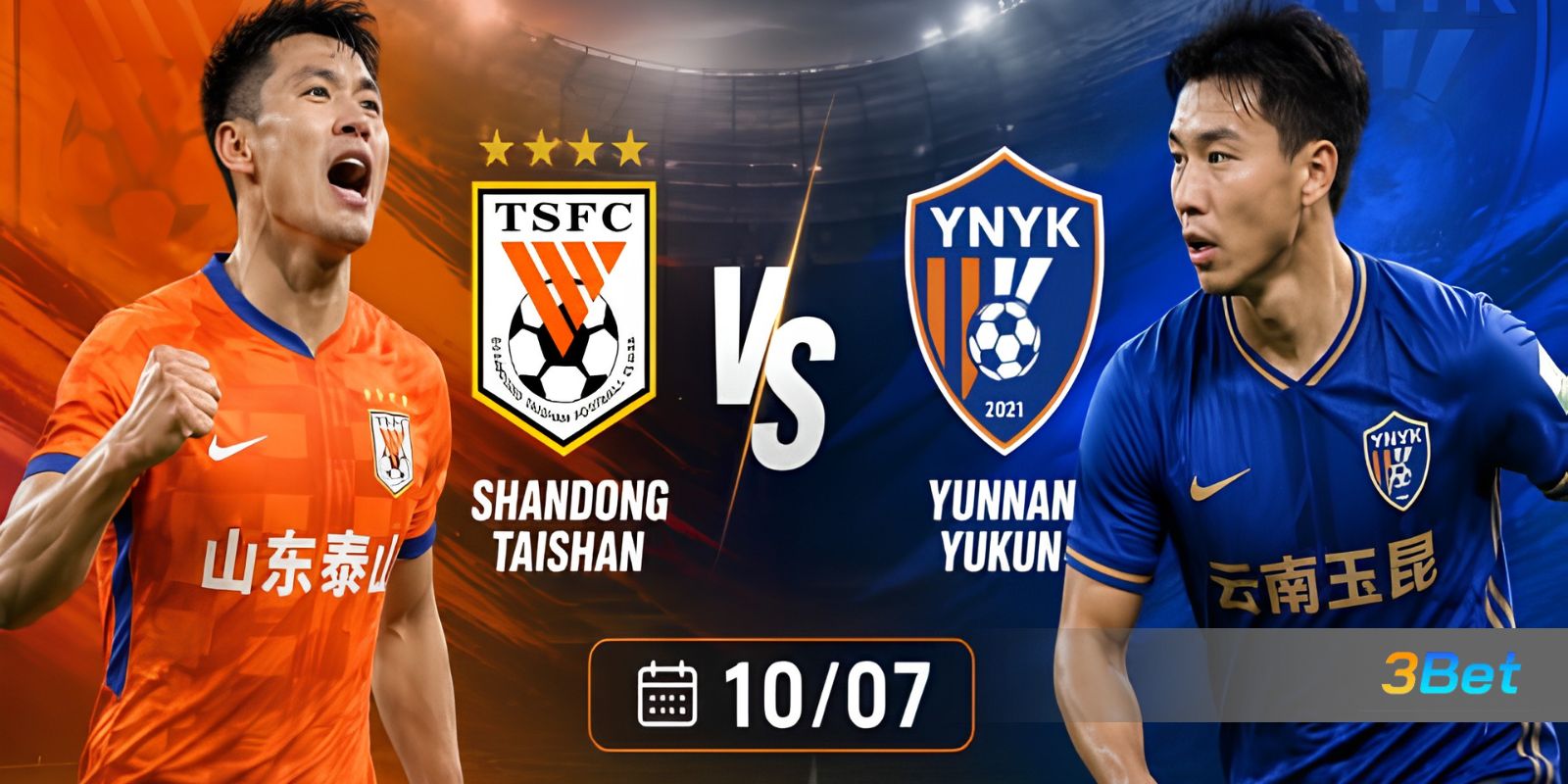 Tỷ lệ kèo Shandong vs Yunnan Yukun 18h35 ngày 10/07/2026