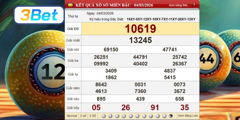 Cùng 3BET thống kê và soi cầu XSMB ngày 11/03/2026