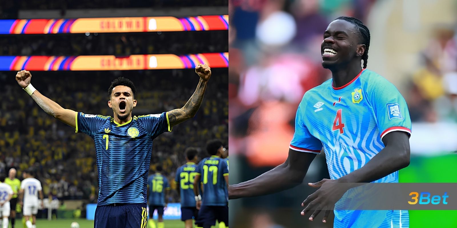 Soi kèo Colombia vs CHDC Congo 09h00 ngày 24/06/2026 cùng 3BET