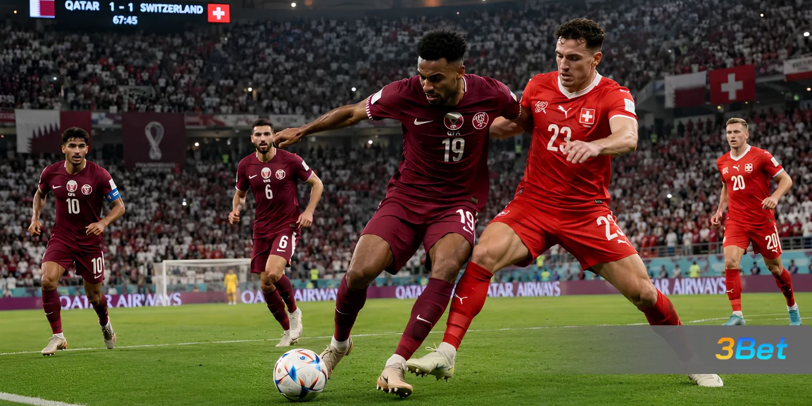 Soi kèo Qatar vs Thụy Sĩ 02h00 ngày 14/06/2026 cùng 3BET