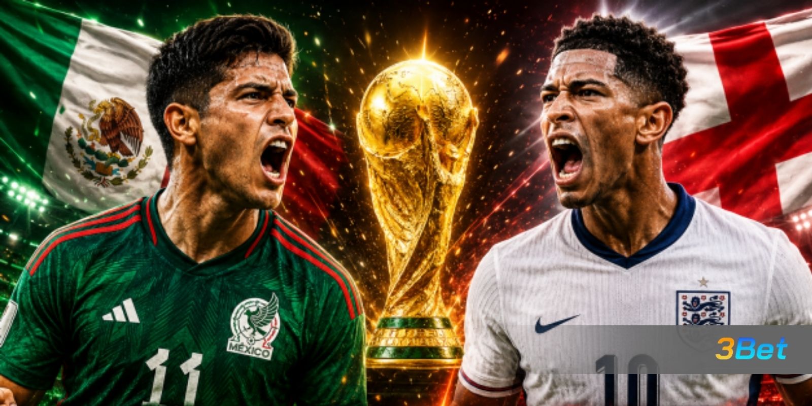 Tỷ lệ kèo Mexico vs Anh 07h00 ngày 06/07/2026