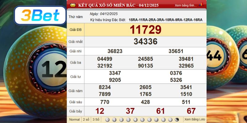 Cùng 3BET phân tích và bắt cầu XSMB ngày 11/12/2025